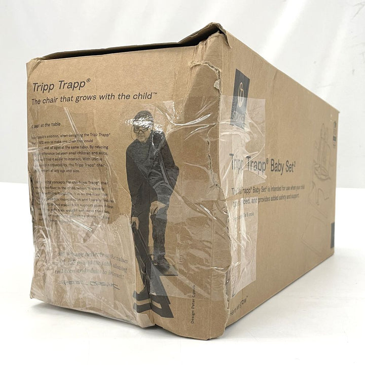 Tripp Trapp Baby Set2 with Harness & Extended Gliders - White (Open Box)