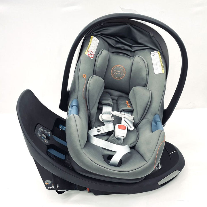 CYBEX Aton G Swivel Infant Car Seat with SensorSafe - Lava Grey (100455) (Floor Model)