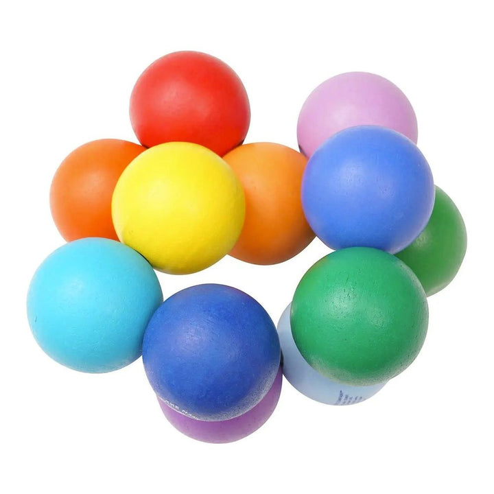 Manhattan Toy Classic Wood Baby Beads Infant Toy - Colourful