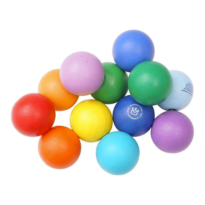 Manhattan Toy Classic Wood Baby Beads Infant Toy - Colourful