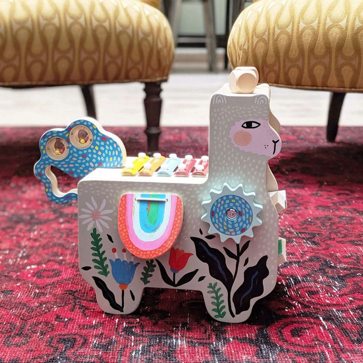 Manhattan Toy Toddler Musical Lili Llama Wooden Instrument