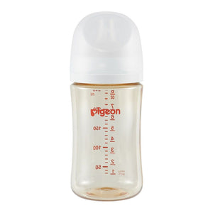 Pigeon 8oz PPSU Baby Bottle with Size M Nipple (3 Months+) Default Title