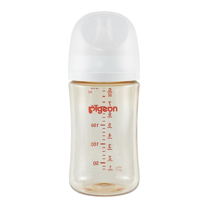 Pigeon 8oz PPSU Baby Bottle with Size M Nipple (3 Months+) Default Title