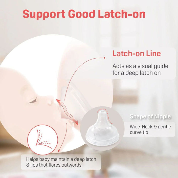 Pigeon 8oz PPSU Baby Bottle with Size M Nipple (3 Months+)
