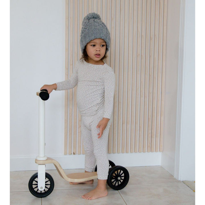 Kinderfeets Kindserscooter Toddler Scooter with LED Wheels - Cream