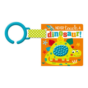 Make Believe Ideas Baby Sensory Stroller Mini Board Book - Never Touch A Dinosaur! Default Title