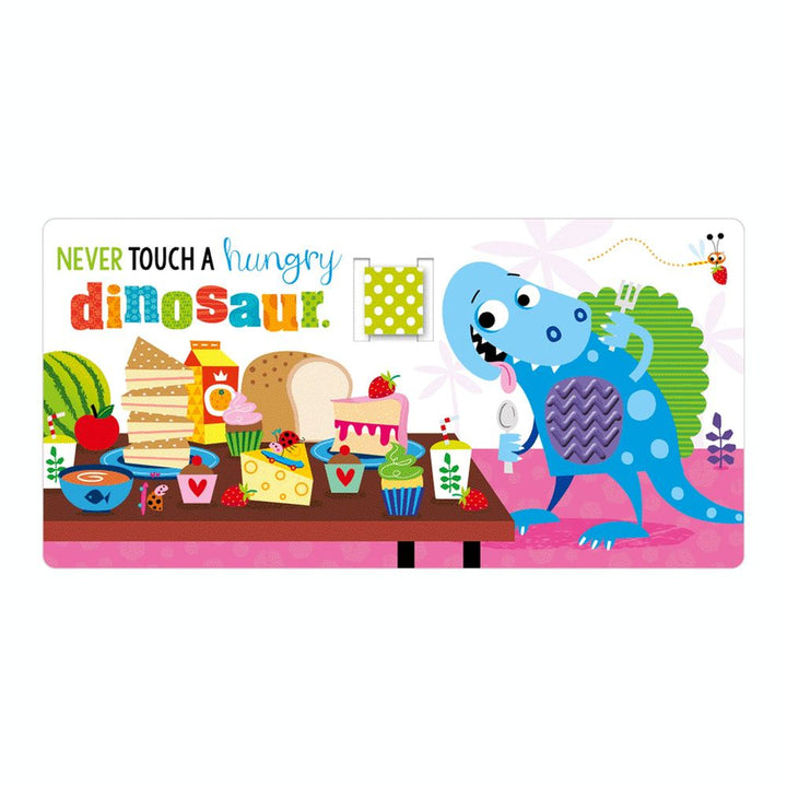 Make Believe Ideas Baby Sensory Stroller Mini Board Book - Never Touch A Dinosaur!