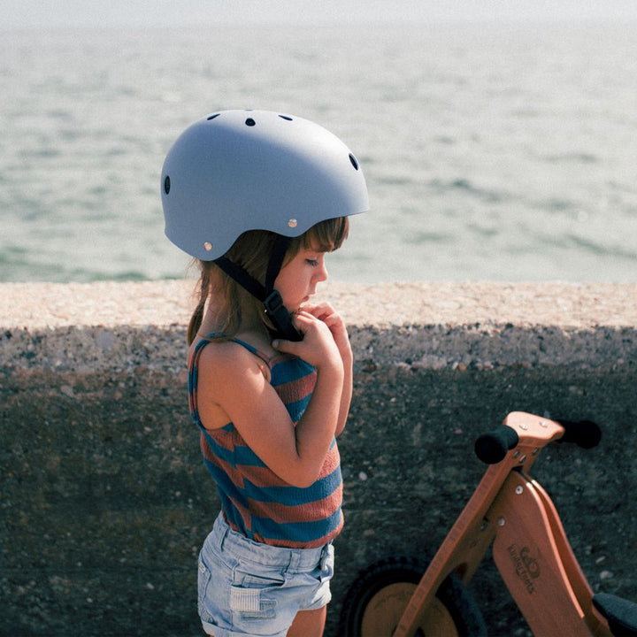 Kinderfeets Toddler Bike Helmet - Matte Slate Blue