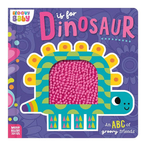 Make Believe Ideas Groovy Baby Sensory Board Book - D is for Dinosaur Default Title