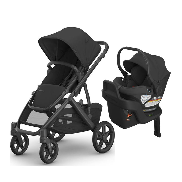 UPPAbaby Vista V3 + Aria Travel System Jake (Charcoal on Carbon Frame) Jake (Charcoal)