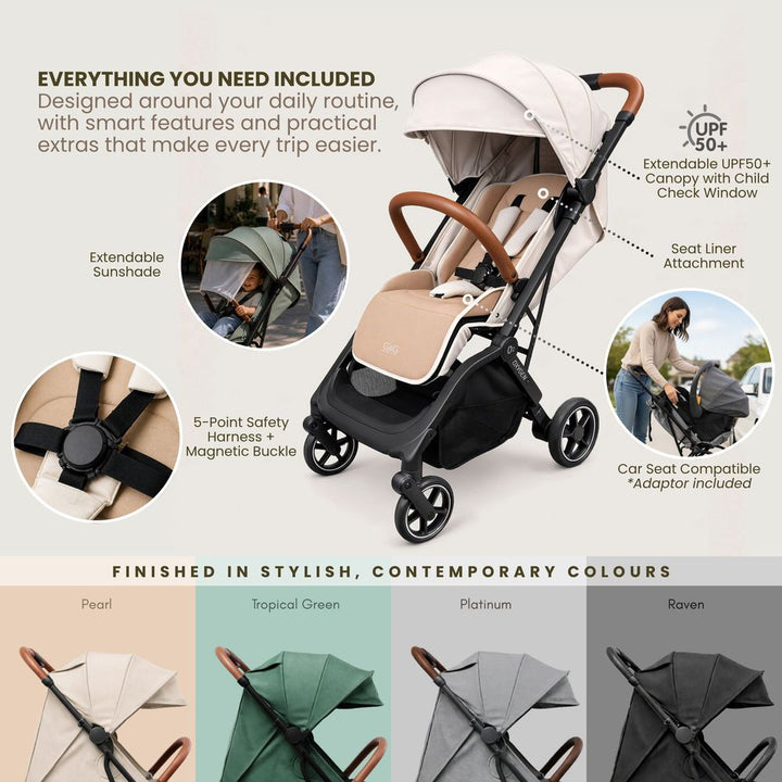 Guzzie + Guss Oxygen V3 Compact Stroller