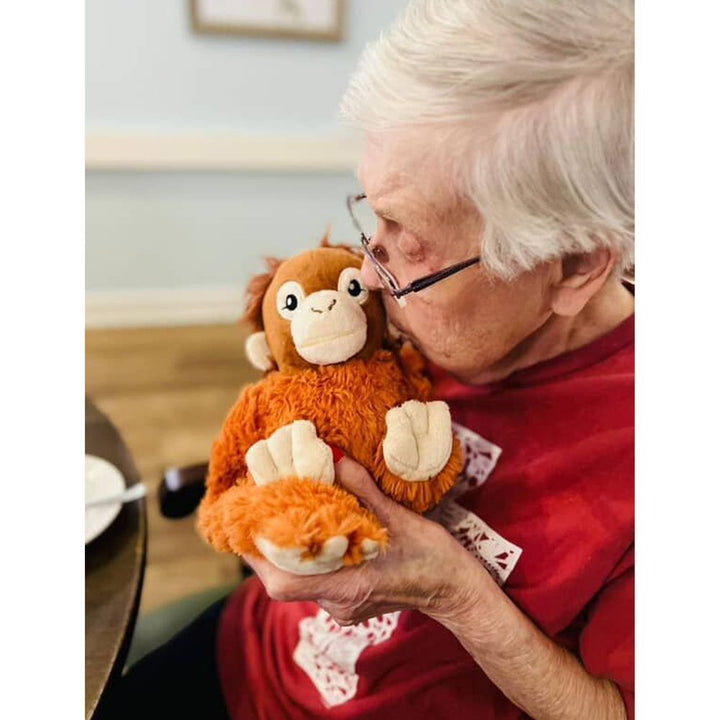 Hugimals Hugaround Warming Weighted Plush Toy - Ollie the Orangutan