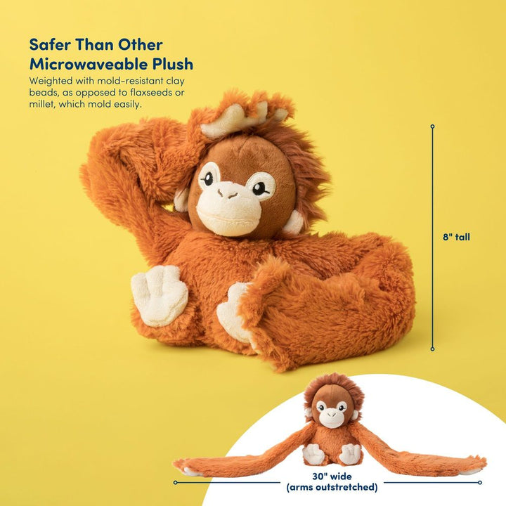 Hugimals Hugaround Warming Weighted Plush Toy - Ollie the Orangutan