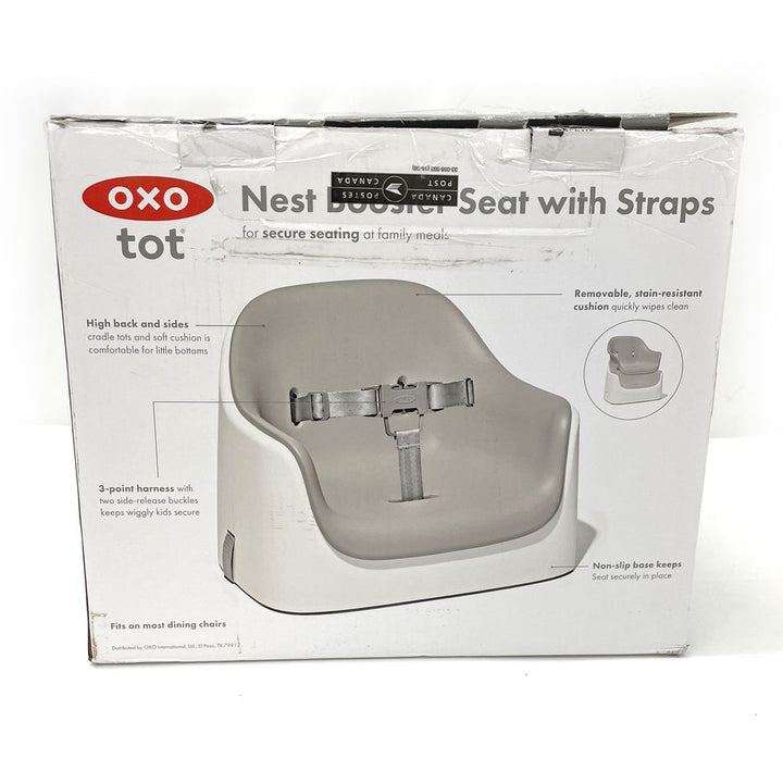 OXO Tot Nest Booster Seat with Removable Cushion - Grey (100946) (Open Box)