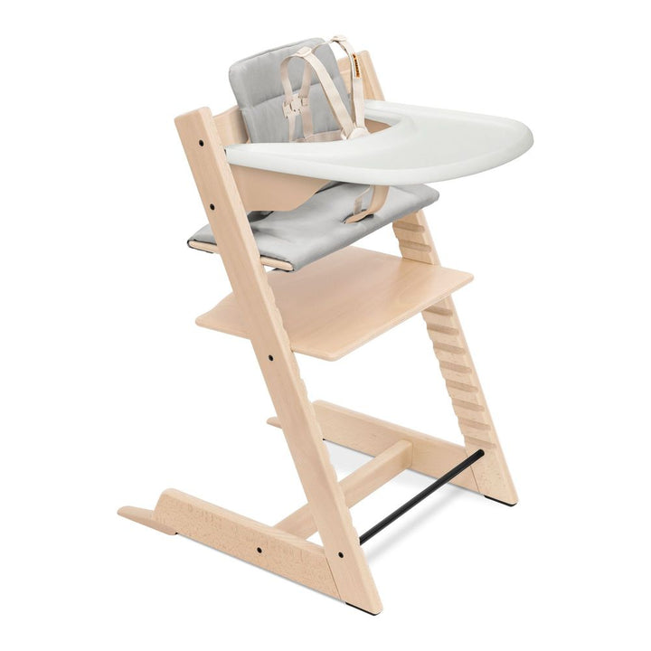 Stokke Tripp Trapp High Chair2 with Cushion and Table Tray Natural White
