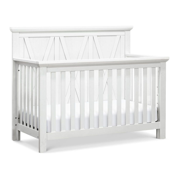 Monogram by Namesake Emory Farmhouse 4-in-1 Convertible Crib Linen White - (Discontinued)