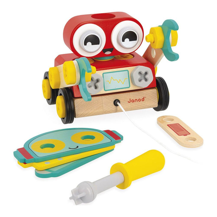 Janod Brico'Kids Robot Wooden Activity Toy Default Title
