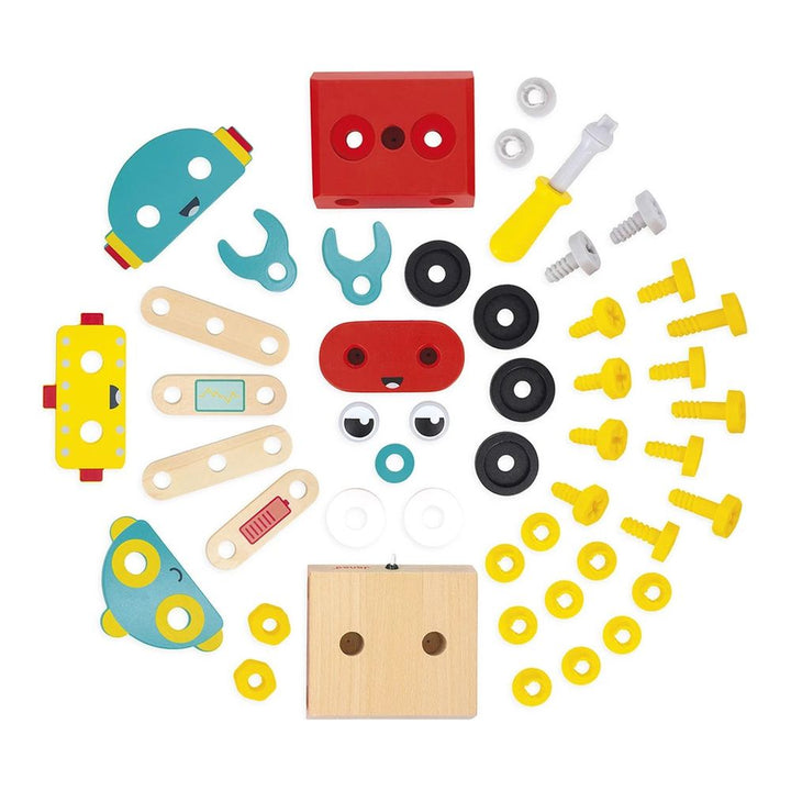 Janod Brico'Kids Robot Wooden Activity Toy