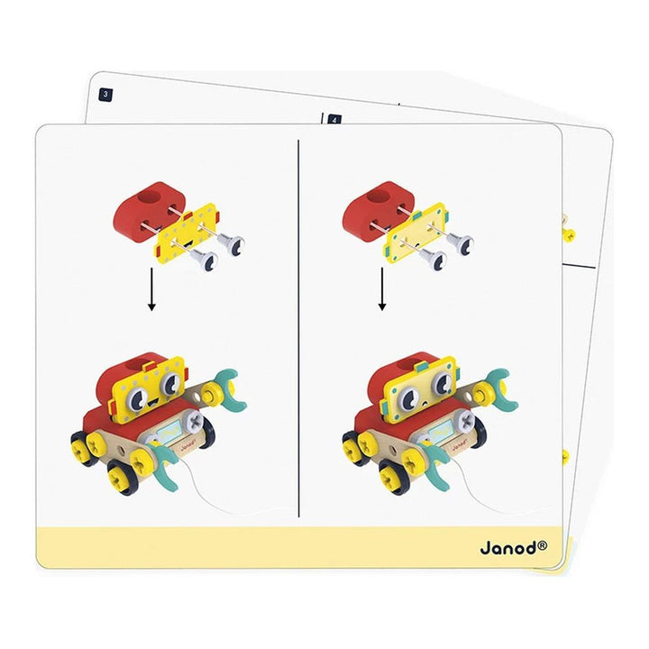 Janod Brico'Kids Robot Wooden Activity Toy