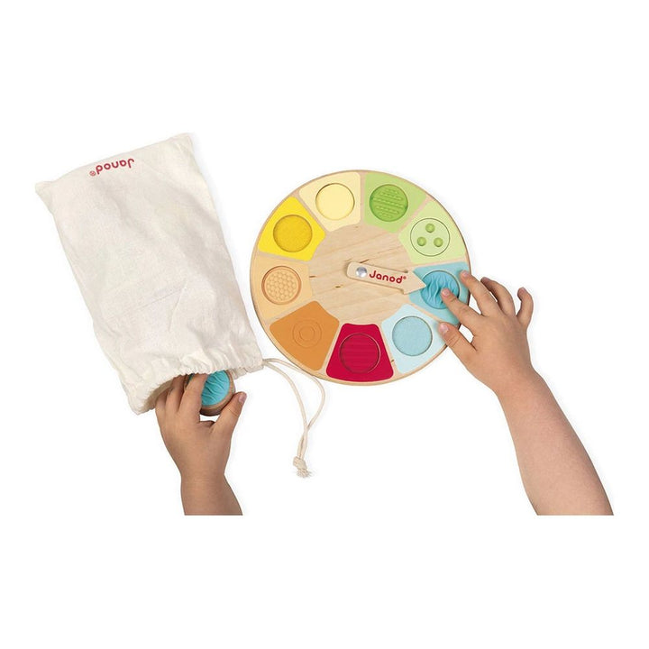 Janod Memo Touch Wheel Sensory Toy