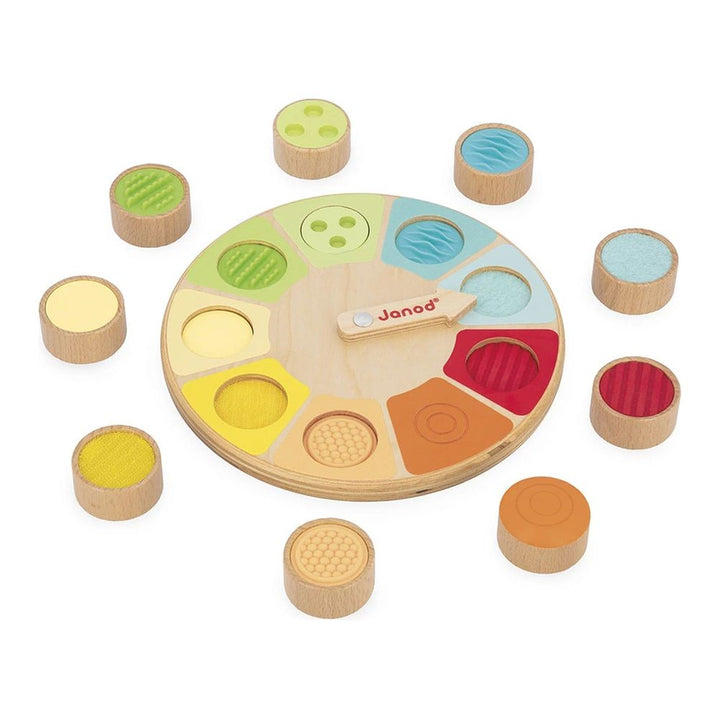 Janod Memo Touch Wheel Sensory Toy