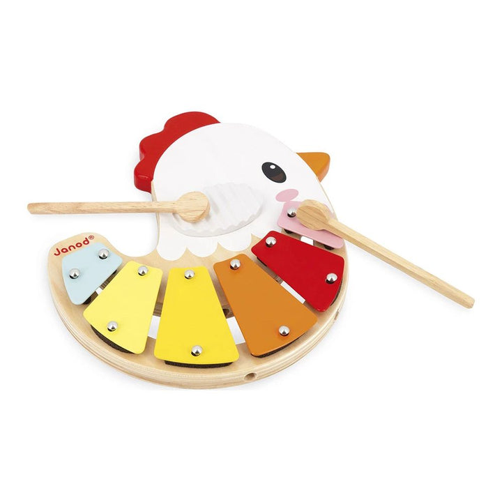 Janod Xylophone Musical Wooden Toy - Chicken