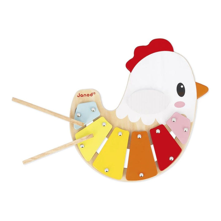 Janod Xylophone Musical Wooden Toy - Chicken