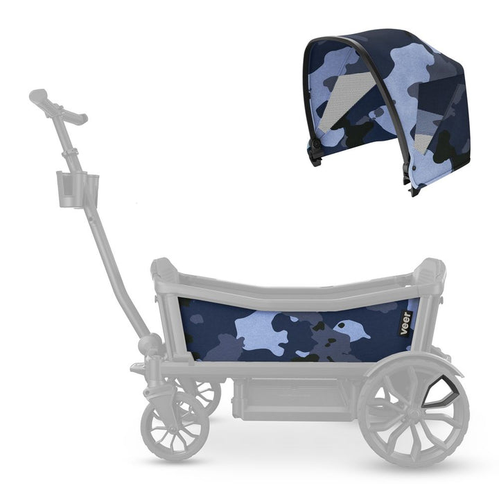 Veer Wagon Sidewall Kit & Cruiser Retractable Canopy Blue Camo