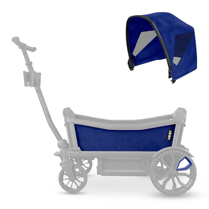 Veer Wagon Sidewall Kit & Cruiser Retractable Canopy Kai Blue