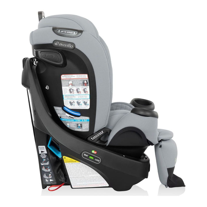 Evenflo GOLD Revolve360 Extend All-in-one Rotational Car Seat with SensorSafe - Quartz (Green & Gentle)