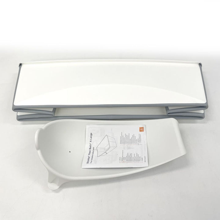 Stokke Flexi Bath X-Large Bundle and Flexi Bath Newborn Support - White (101171) (Open Box)