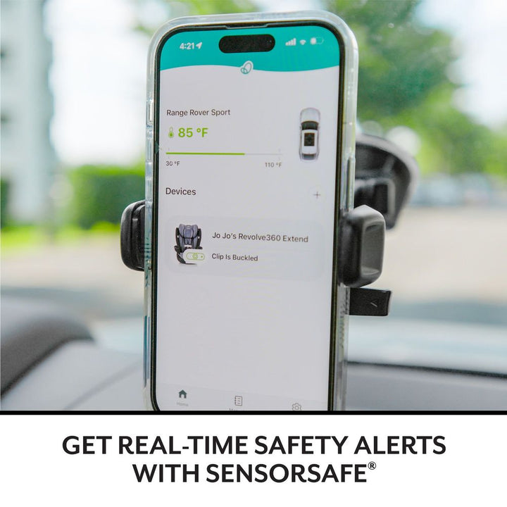 Evenflo GOLD Revolve360 Slim 2-in-1 Rotational Car Seat with SensorSafe - Quartz (Green & Gentle)