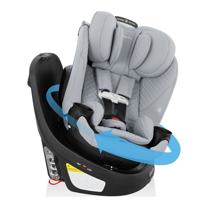 Evenflo GOLD Revolve360 Slim 2-in-1 Rotational Car Seat with SensorSafe - Quartz (Green & Gentle) Default Title