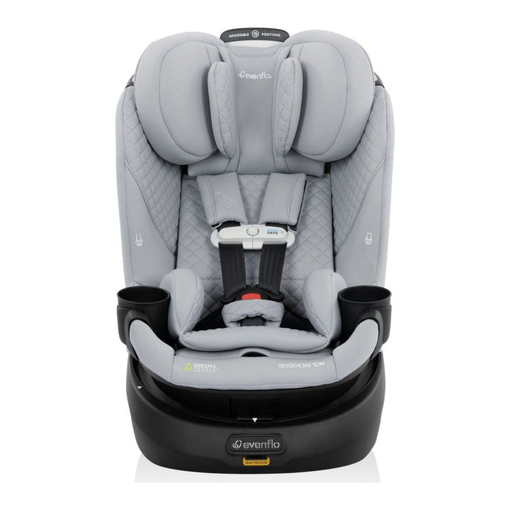 Evenflo GOLD Revolve360 Slim 2-in-1 Rotational Car Seat with SensorSafe - Quartz (Green & Gentle)