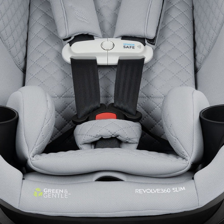 Evenflo GOLD Revolve360 Slim 2-in-1 Rotational Car Seat with SensorSafe - Quartz (Green & Gentle)