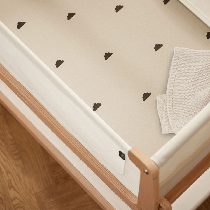 Snuz Snuzpod5 Bassinet Sheet - Sand/Cloud