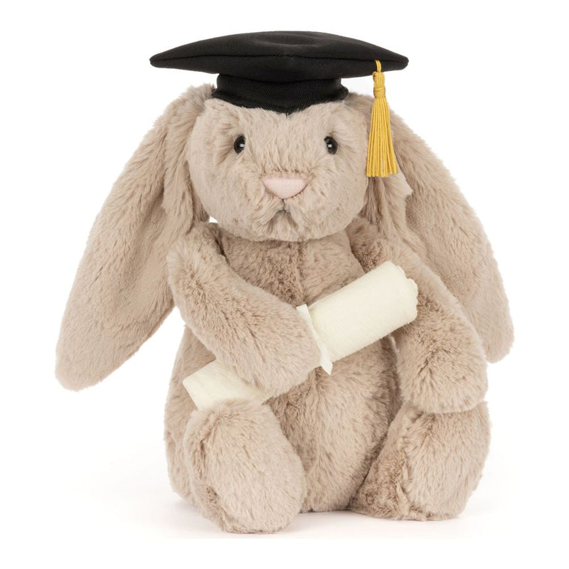 Jellycat Bashful Bunny Plush Toy - Graduation Outfit (9 inch) Default Title