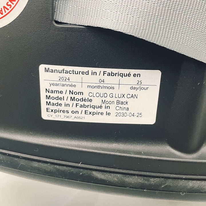 CYBEX Cloud G Lux Comfort Extend Infant Car Seat - Moon Black (101281) (Floor Model)