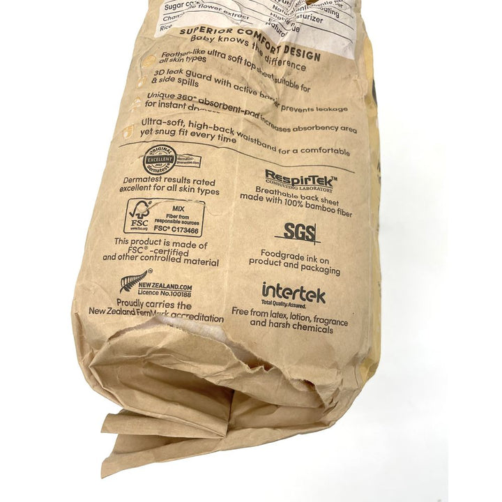 Terra Natural Plant-Based Eco-Friendly Diapers - 22 ct (Size 2, Infant) (Open Box)