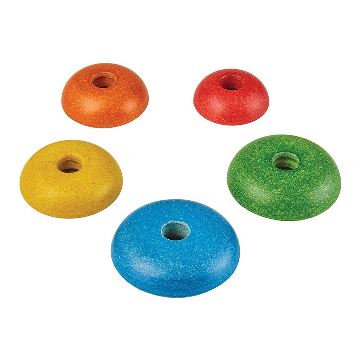 Plan Toys Stacking Rings Wooden Toy Set - Bear