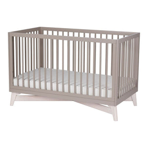 Little Seeds Pala 4-in-1 Convertible Crib Taupe Washed White