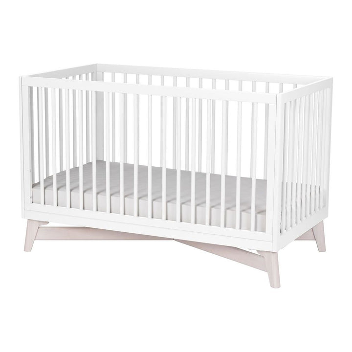 Little Seeds Pala 4-in-1 Convertible Crib True White Washed White