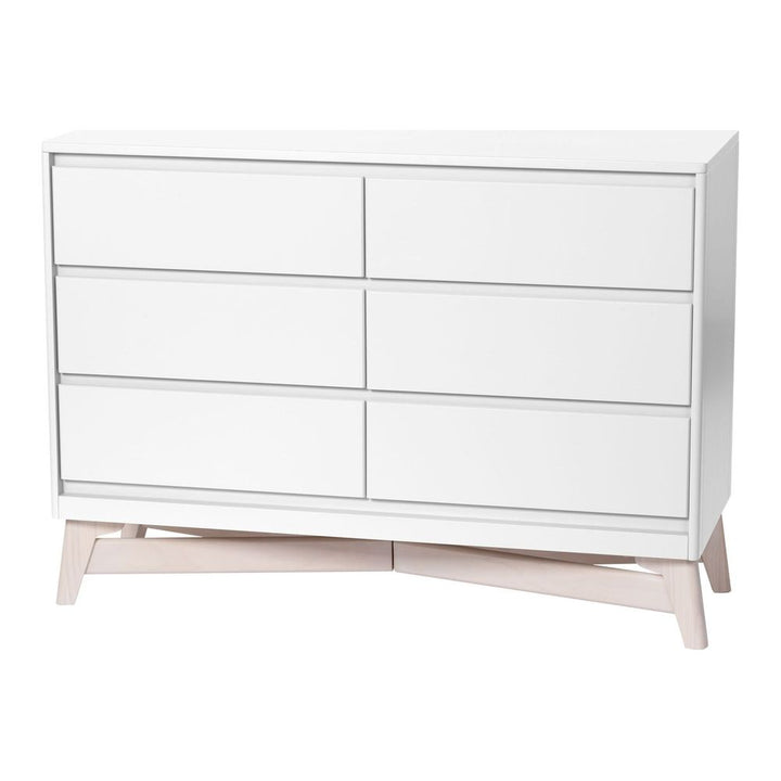 Little Seeds Pala 6-Drawer Dresser True White Washed White