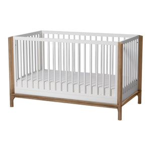Little Seeds Laurel 4-in-1 Convertible Crib True White Acorn