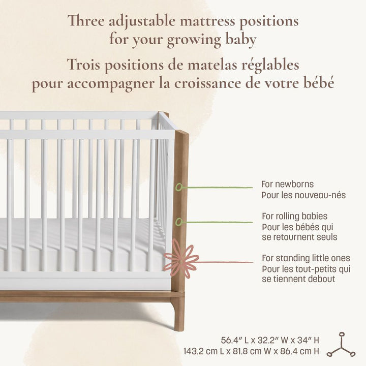 Little Seeds Laurel 4-in-1 Convertible Crib