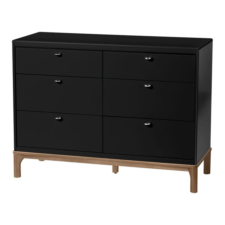 Little Seeds Laurel 6-Drawer Dresser Black Acorn