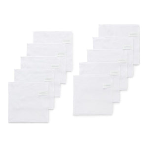 Purebaby 10-Pack Organic Cotton Cloth Wipes - White Default Title