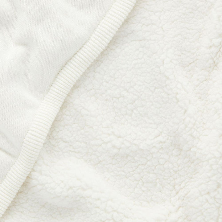 Purebaby Embroidered Plush Lined Blanket