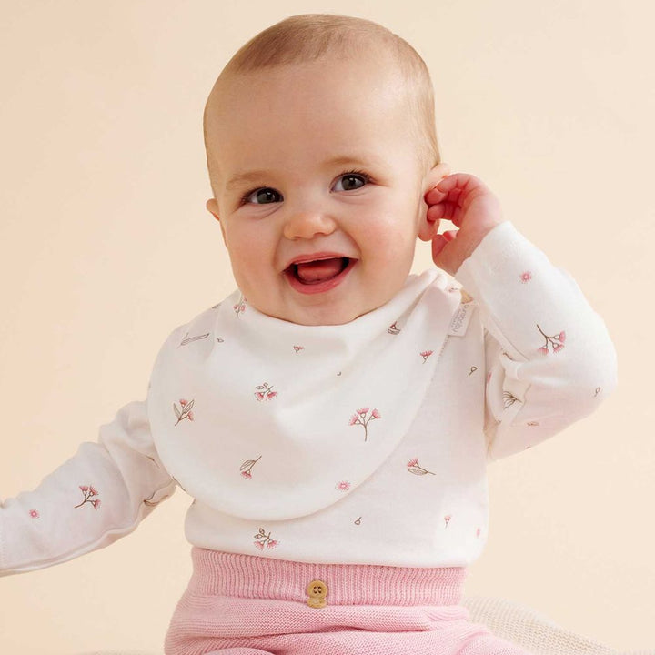 Purebaby 2-Pack Organic Cotton Dribble Bibs Set