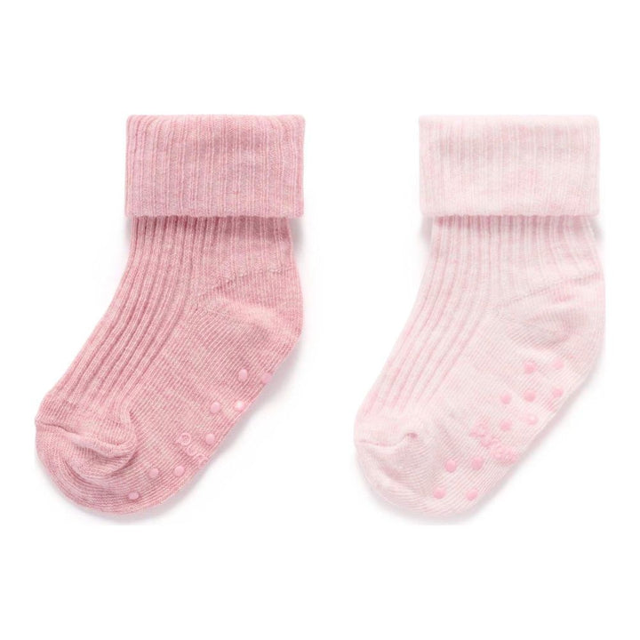 Purebaby 3-Pack Organic Cotton Rib Socks Set